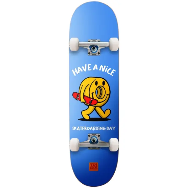 Skateboard Komplettboard Tricks Skateboarding Day (7.75" - Blau)