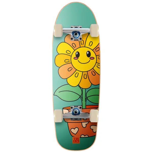 Kinder Skateboard Tricks Spring Soft Top (8.25" - Grün)