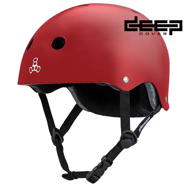 Hj&auml;lm Triple Eight Deep Cover (L-XL - Red Glossy)