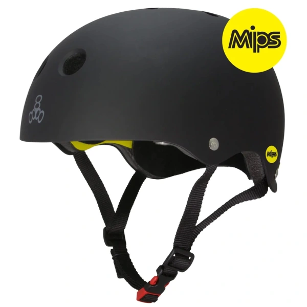 Triple Eight Dual Certified MiPS Skaterhjelm (XS-S - Svart)