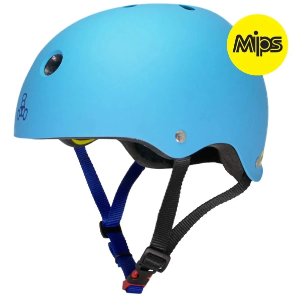 Triple Eight Dual Certified MiPS Skaterhjelm (XS-S - Bl&aring;)