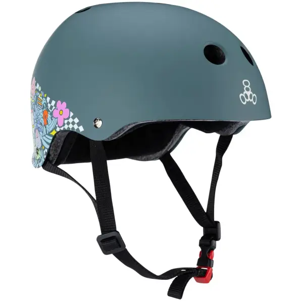 Hjälm Triple Eight Lizzie Armanto Sweatsaver Skate (L-XL - Grå)
