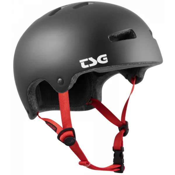 TSG Super Let Skaterhjelm Satin Sort
