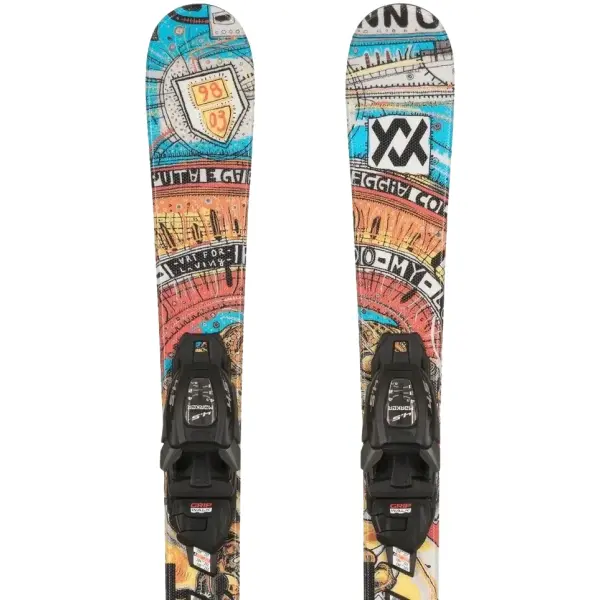 Kinderski Völkl Mini Revolt + 4.5 Vmotion (98cm - Blau)