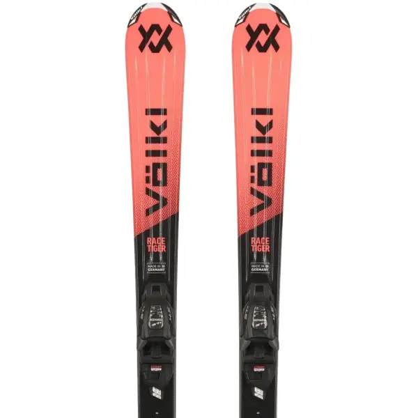 Junior Ski Völkl Racetiger Jr + 7.0 Vmotion (150cm - Rot)