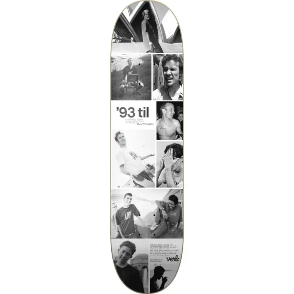 Skateboard Deck Verb 93 Til Collage (8.25" - B & W)
