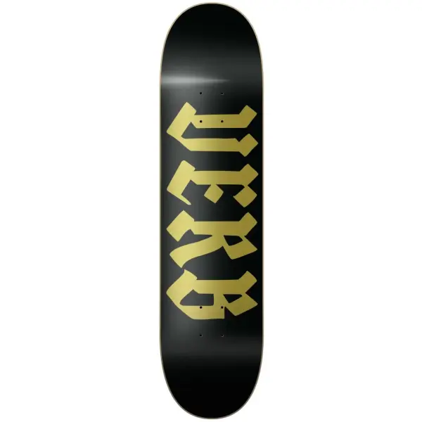 Skateboard Deck Verb Calligraphy (8.25" - Gold)