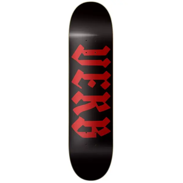 Skateboard Deck Verb Calligraphy (8.325" - Red)