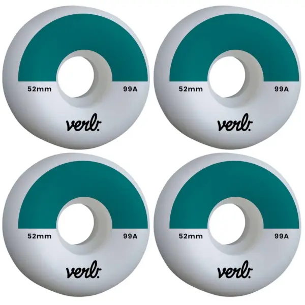 Skateboard Hjul Verb Dip 99A 4-Pak (52mm - Teal)