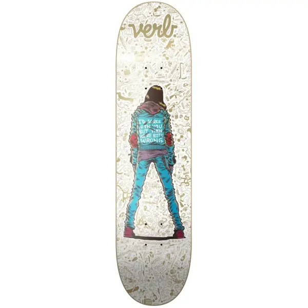 Skateboard Deck Verb Human (8" - Politics)