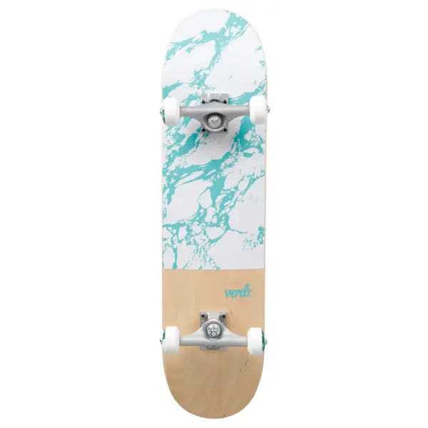 Skateboard Komplettboard Verb Marble Dip (8" - Weiß)