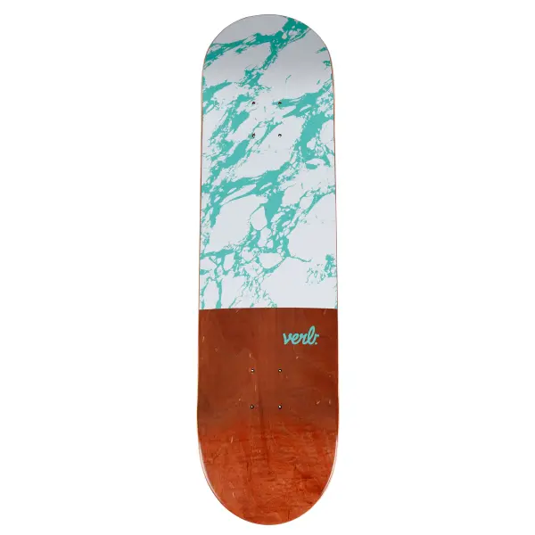 Skateboard Deck Verb Marble Dip (8.25" - Weiß)