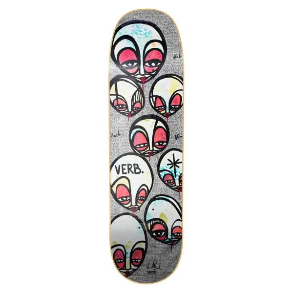 Skateboard Deck Verb (8.75" - Faces Gray)