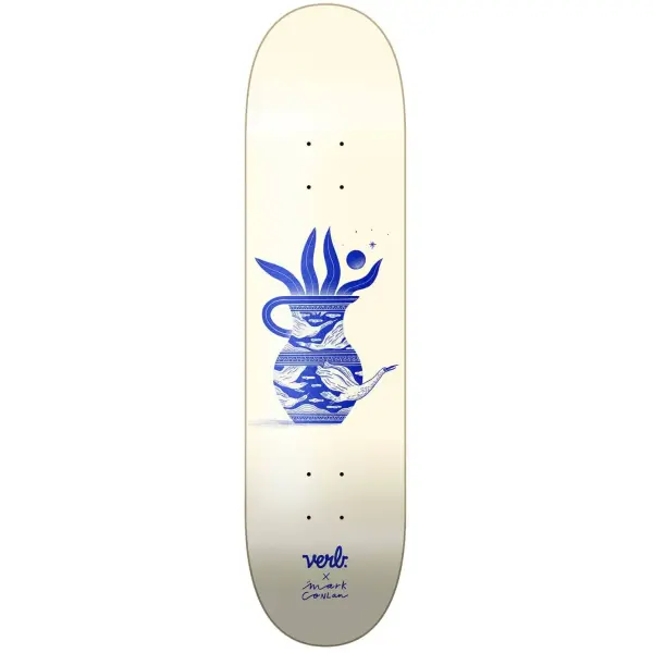 Skateboard Deck Verb Vase Series (8.25" - Double Cream)