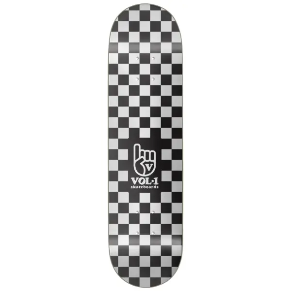 Skateboard Deck Vol.1 Checker (7.75" - Schwarz)