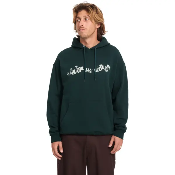 Hoodie Volcom Alive We Ride (S - Scarab)