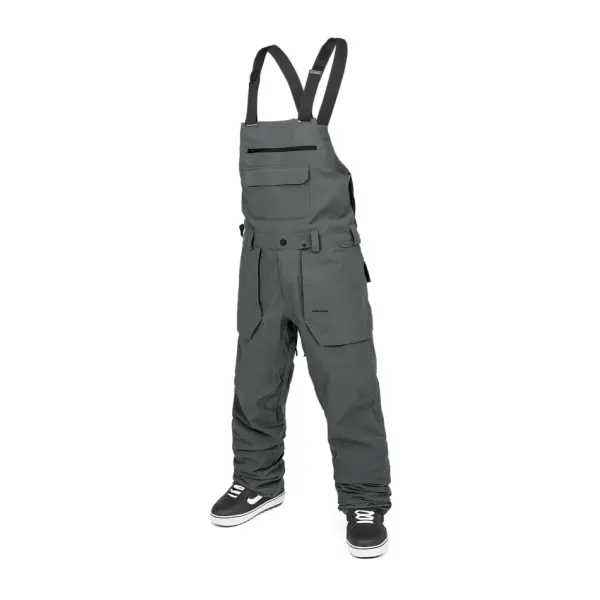 Volcom Roan Bib Overall (M - Charcoal)