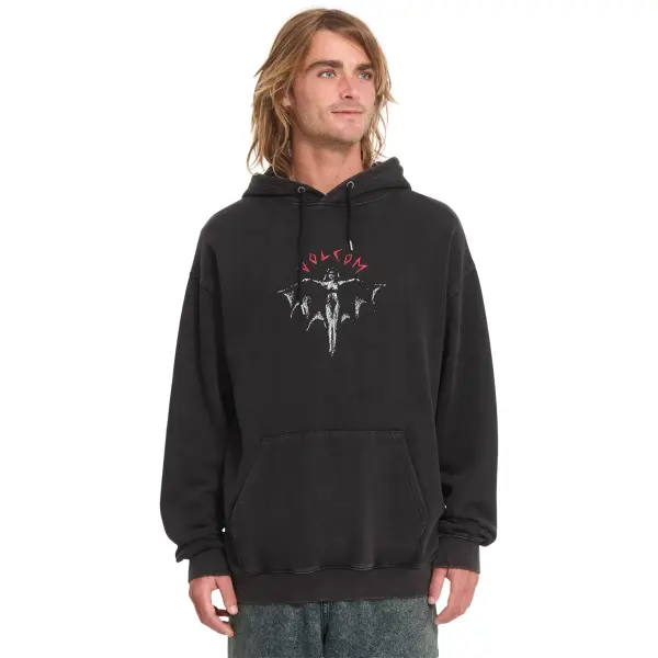 Hoodie Volcom Wrong Angel Pullover (S - Light Acid Black)