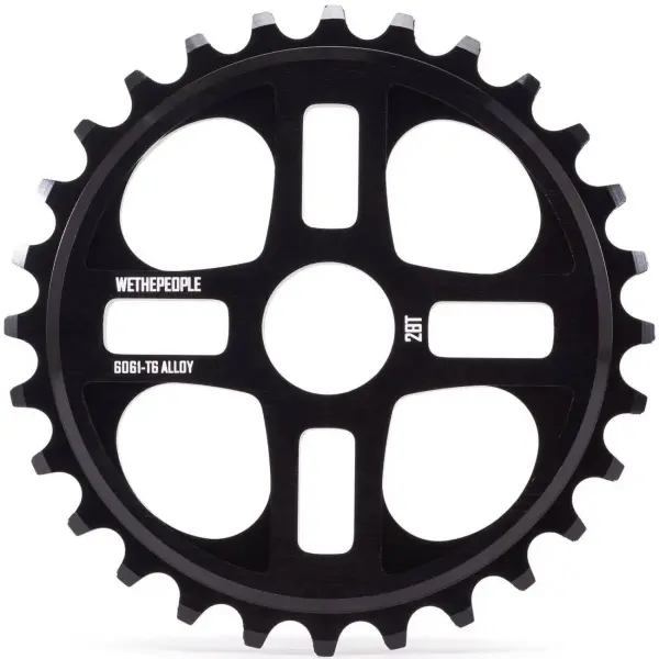 BMX Kettenblatt Wethepeople 4Star (Schwarz - 28T)
