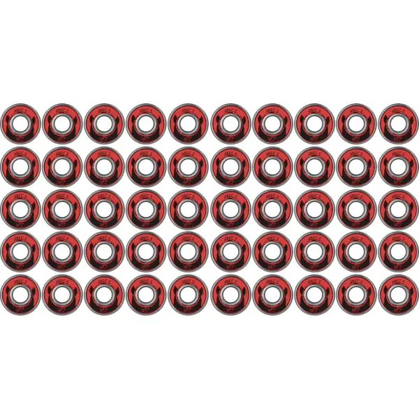 Kuglelejer Wicked ABEC 5 Freespin 608 50-Pack (Rød)