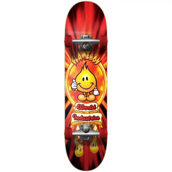 Skateboard Komplettboard World Industries Flameboy V2 (7.75" - Rot)