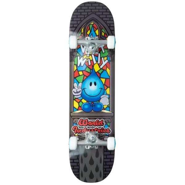 Kinder Skateboard World Industries Stained Glass V2 (7.75" - Blau)