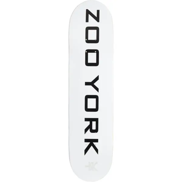 Skateboard Deck Zoo York Classic Logo Block (7.75" - Weiß)