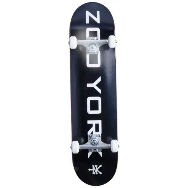 Skateboard Komplettboard Zoo York Logo Block (7.75" - Schwarz/Weiß/Grau)